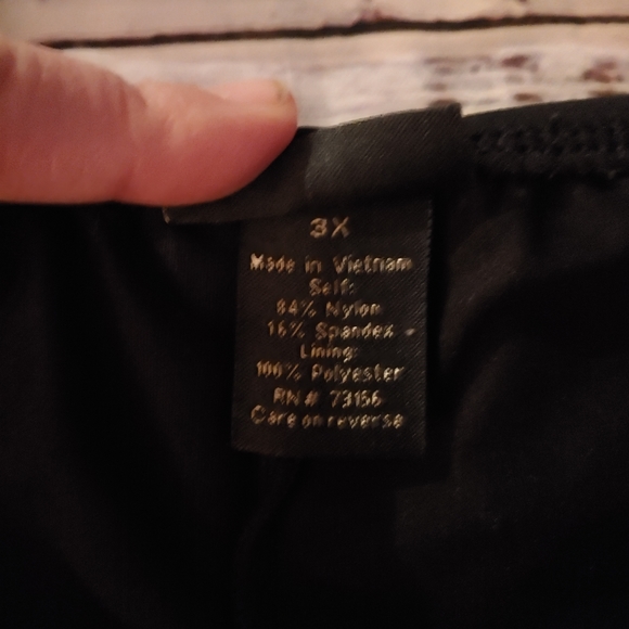 Apt 9 Tankini Swimsuit, Skirted Bottoms, 3X - Picture 3 of 13